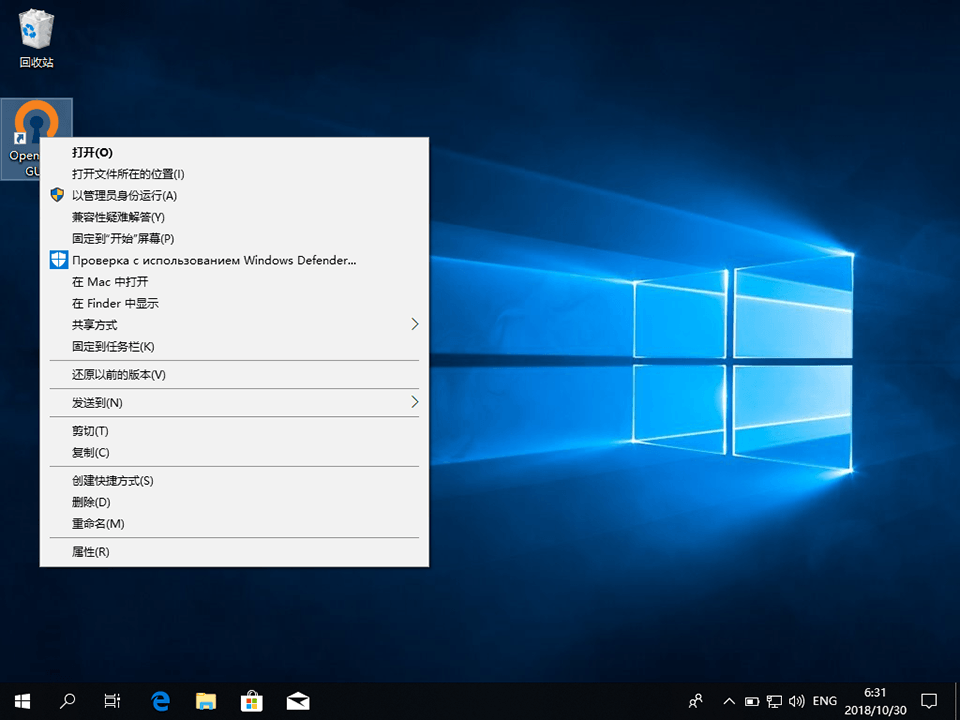 Setting up OpenVPN on Windows 10, step 9