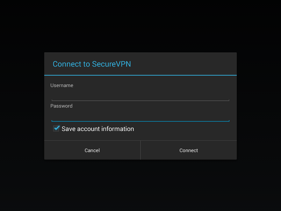 Setting up L2TP VPN on Android, step 6