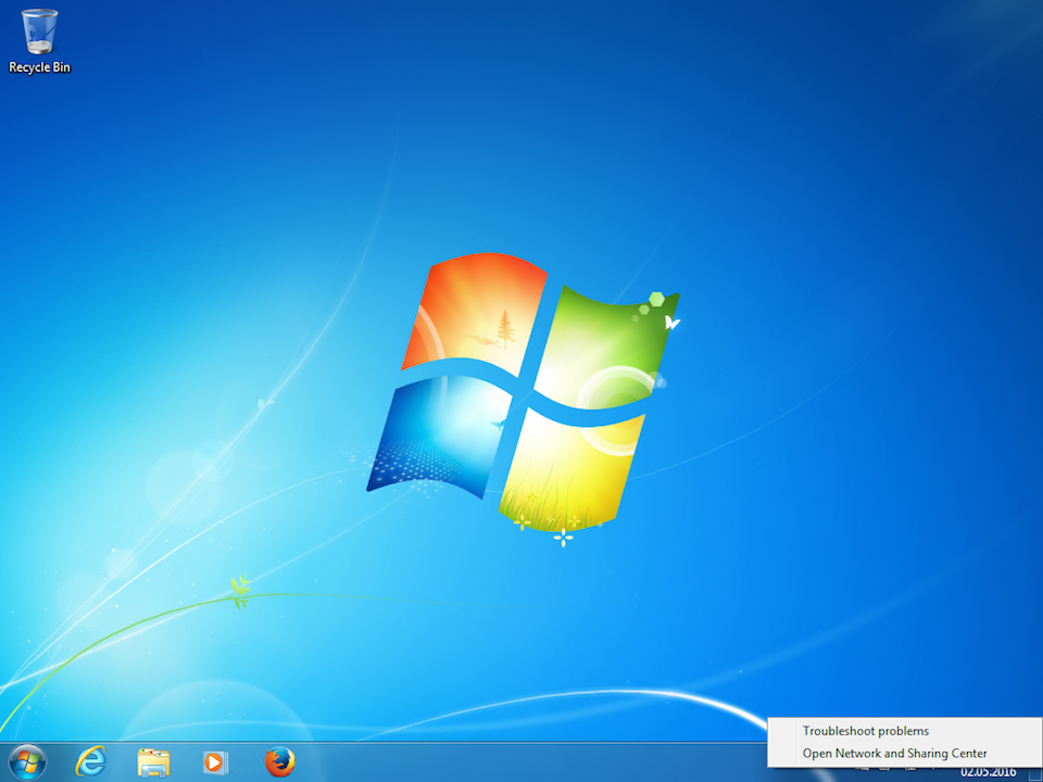 Setting up PPTP VPN on Windows 7, step 1