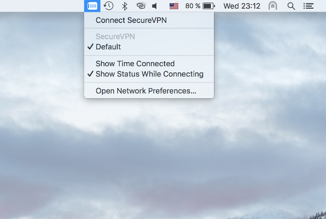 Setting up IKEv2 VPN on Mac OS X, step 7