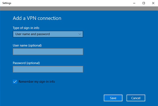 Setting up IKEv2 VPN on Windows 10, step 4