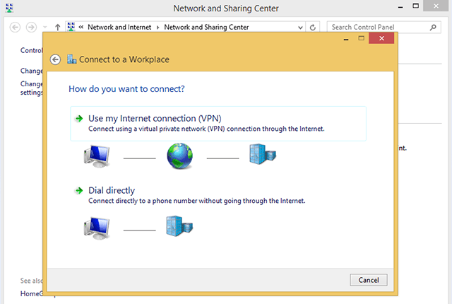 Setting up IKEv2 VPN on Windows 8, step 5