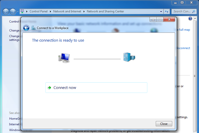 Setting up L2TP VPN on Windows 7, step 7