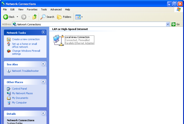 Setting up L2TP VPN on Windows XP, step 2