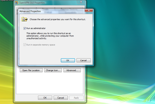 Setting up OpenVPN on Windows Vista, step 11