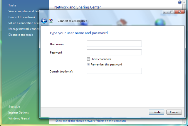 Setting up PPTP VPN on Windows Vista, step 6