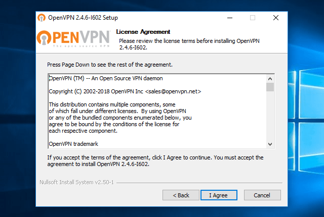 Настройка OpenVPN на Windows 10, шаг 4