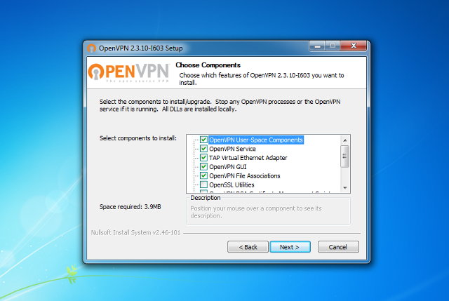 Настройка OpenVPN на Windows 7, шаг 5