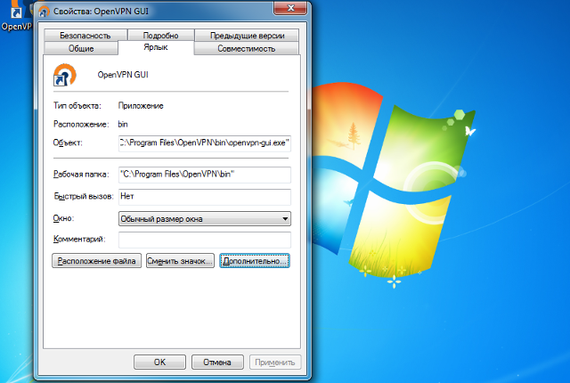 Настройка OpenVPN на Windows 7, шаг 10