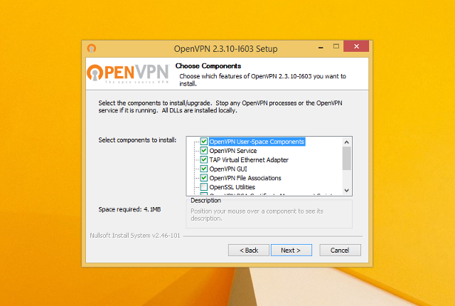 Настройка OpenVPN на Windows 8, шаг 5